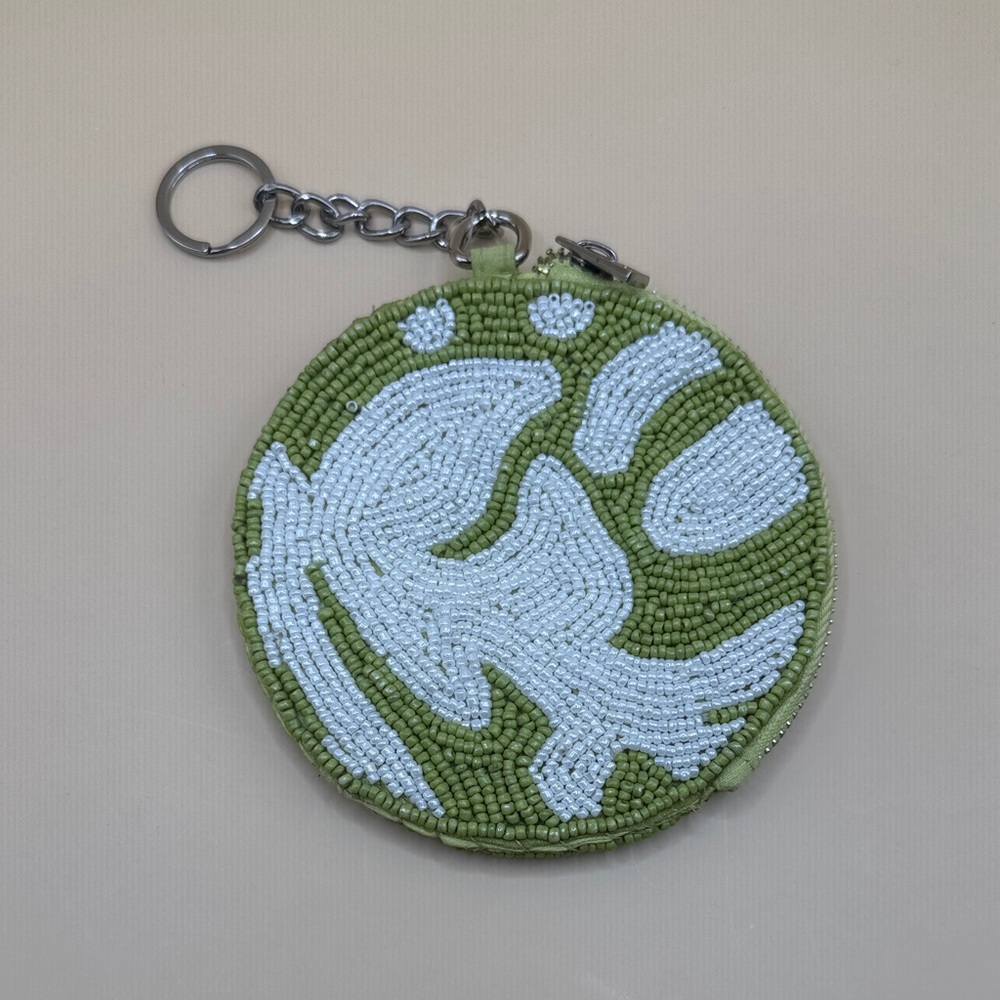 Elegant Beaded Key & Card Holder